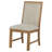 Elyssa Upholstered Side Chair Natural Brown