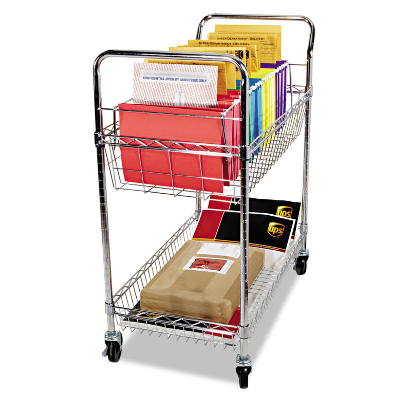 Two-Shelf,Carry-all Cart/Mail Cart,