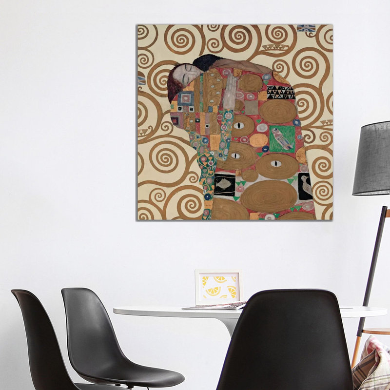 Fulfillment, Square by Gustav Klimt - Wrapped Canvas Print, 93.98 cm H x 93.98 cm W x 1.91 cm D