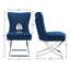Chaise parsons rembourrée en velours capitonné Chary-216153730