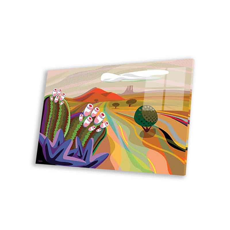 Impression Navajo Nation sur verre acrylique, H 16 po x l 24 po x P 0,25 po