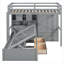 Lit superposé simple avec tiroirs, garde-robe, tablettes de rangement et lit hydraulique-105583776