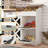 Large Wood Veggie Bin for Potato, Bread, Onion With 6 Large Storage Space. Root Vegetable Storage Box For Kitchen, Farmhouse Wood Potato Box With 4 Mesh Doors-1024666771