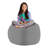 Kids Bean Bag Chair Cover - Stuffed Animal Storage & Toy Organizer with Zipper - Plush Storage Kids Bean Bag Cover only for Toddlers and Children's Rooms - Organizes Pillows, Blankets, and Stuffies - Multiple Colors, Sizes, and Fabrics-51574544-51574523