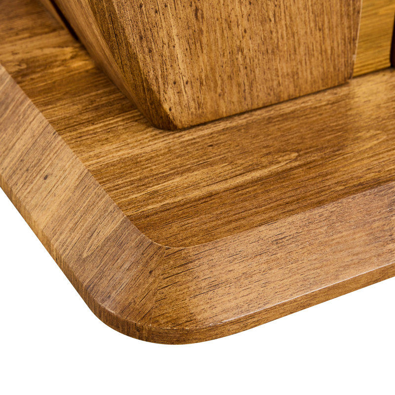 Table d'appoint élégante en bois de 23,6 po de profondeur, 21,3 po de hauteur, facile à nettoyer, de dimensions minimalistes modernes de 23,6 x 23,6 po, trois choix de couleurs