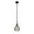 Bask 1-Light Crystal Mini Pendant - Matte Black/French Gold