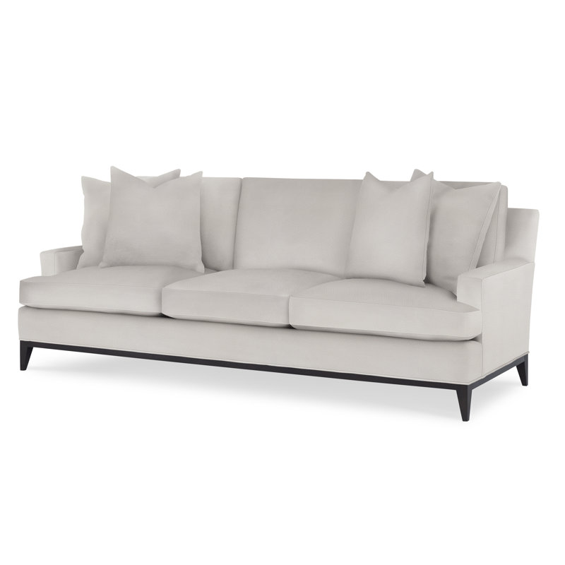 Dapper Upholstered 88'' Sofa, Filigree Ivory, Brown