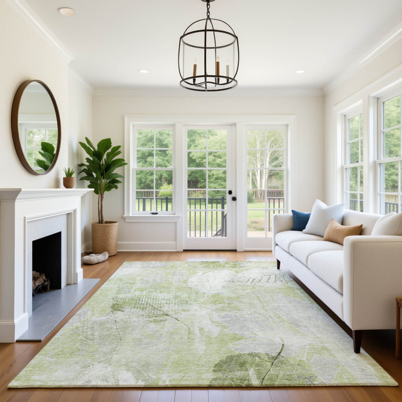 Premium Machine Washable Chelston AMF1850 Floral Rug, Rectangle 2'6" x 3'10"