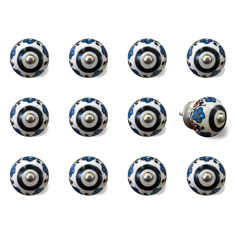 Multipack de boutons de champignon de 1,5 po de diamètre peint à la main