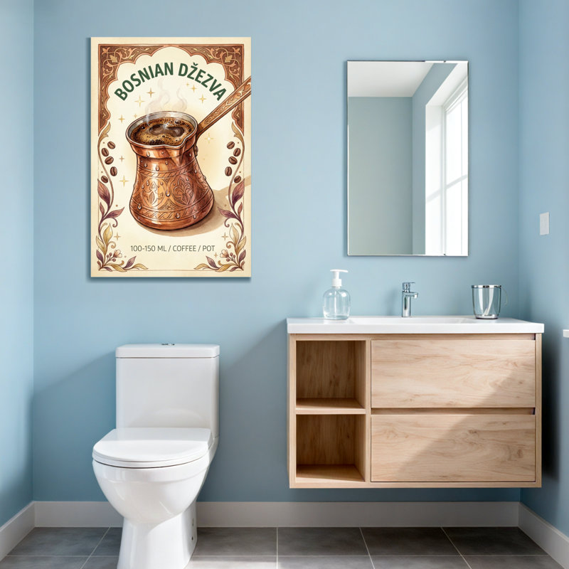Motif de cafetière Fashion Bosnian Džezva, H 48 po x l 32 po