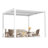  Erommy 10' x 10' Outdoor Pergola with Adjustable Louvered Roof & Integrated Drainage, Heavy-Duty Metal Louvered Pergola for Patios, White-123493071