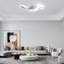 Curved 52cm 3-Light LED Ceiling Lamp