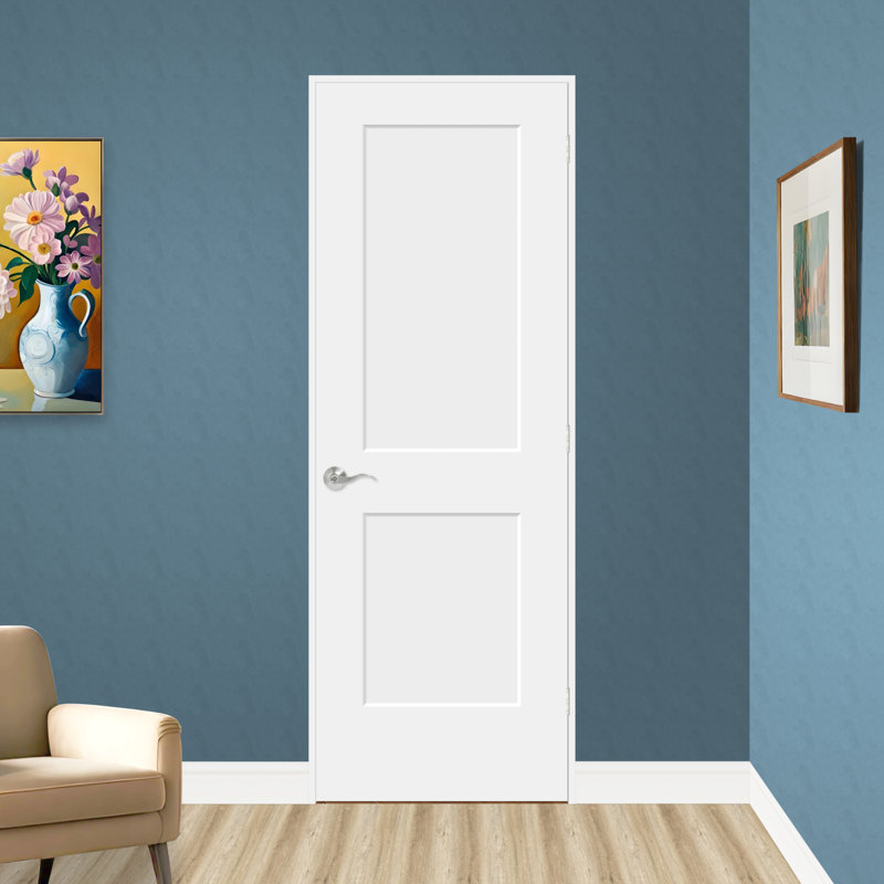 Dalle de porte intérieure en bois pré-percé 80 po, Oui, 28 po x 80 po