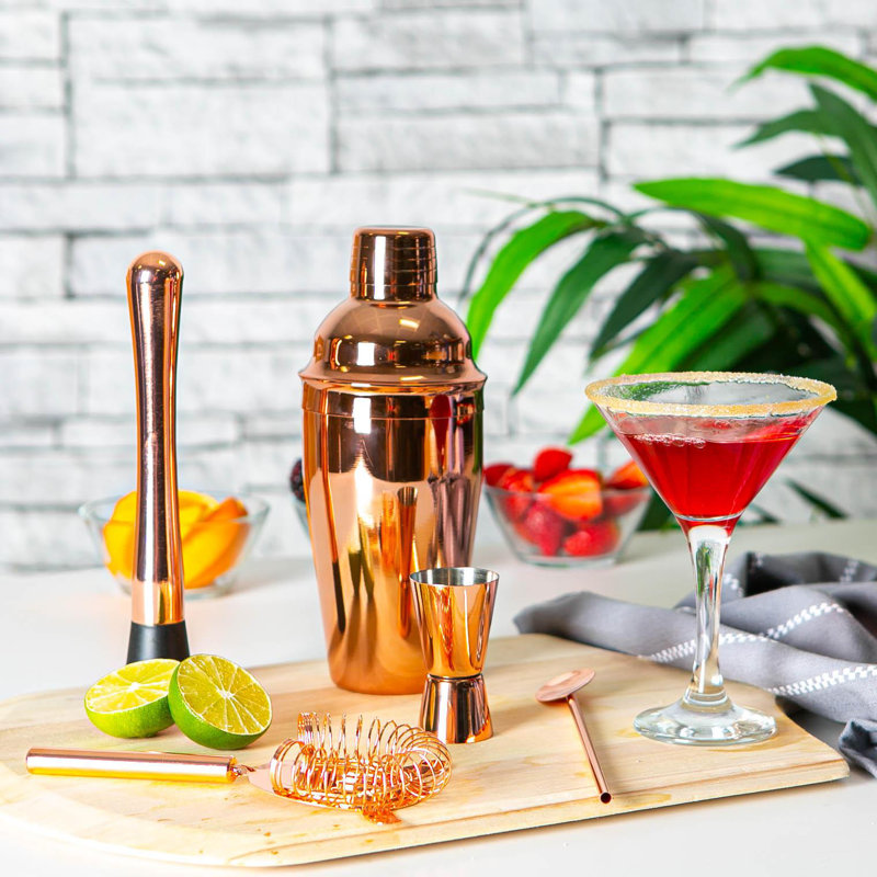 Margarita Cocktail Shaker Set, Rose Gold