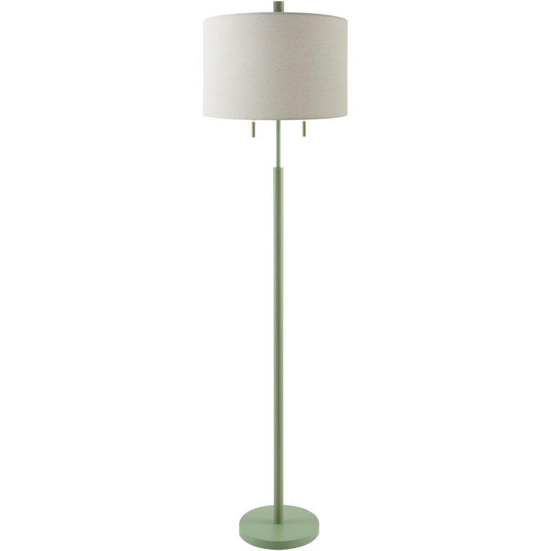 Lampe sur pied 62 po Kenley, Vert