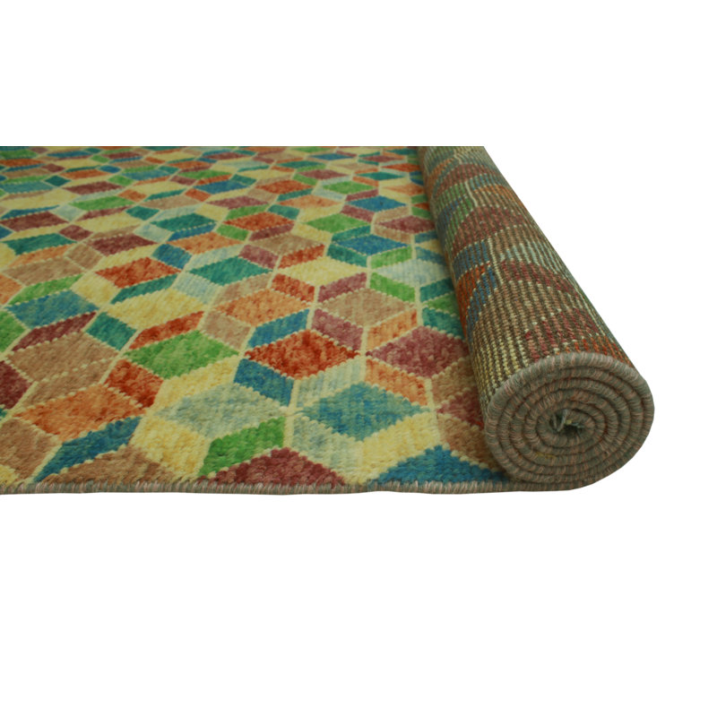 Keimani One-of-a-Kind 6'6 X 9'7 New Age Wool Area Rug in Rust