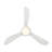 Corona 3 - Blade Outdoor/Indoor Smart Flush Mount Ceiling Fan with Remote Control and Dimmable LED Light Kit Included -66343247-90284716
