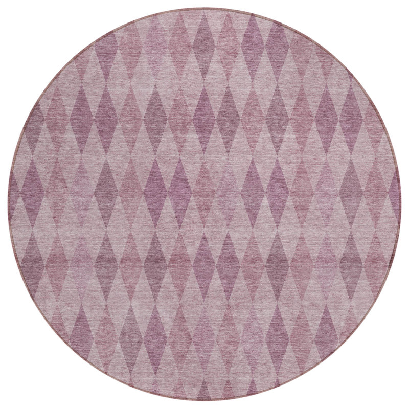 Clintonville Geometric Indoor / Outdoor Rug, Round 8'