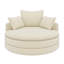 Fauteuil demi-tonneau pivotant, fauteuil rond moderne à 360 degrés-485154439