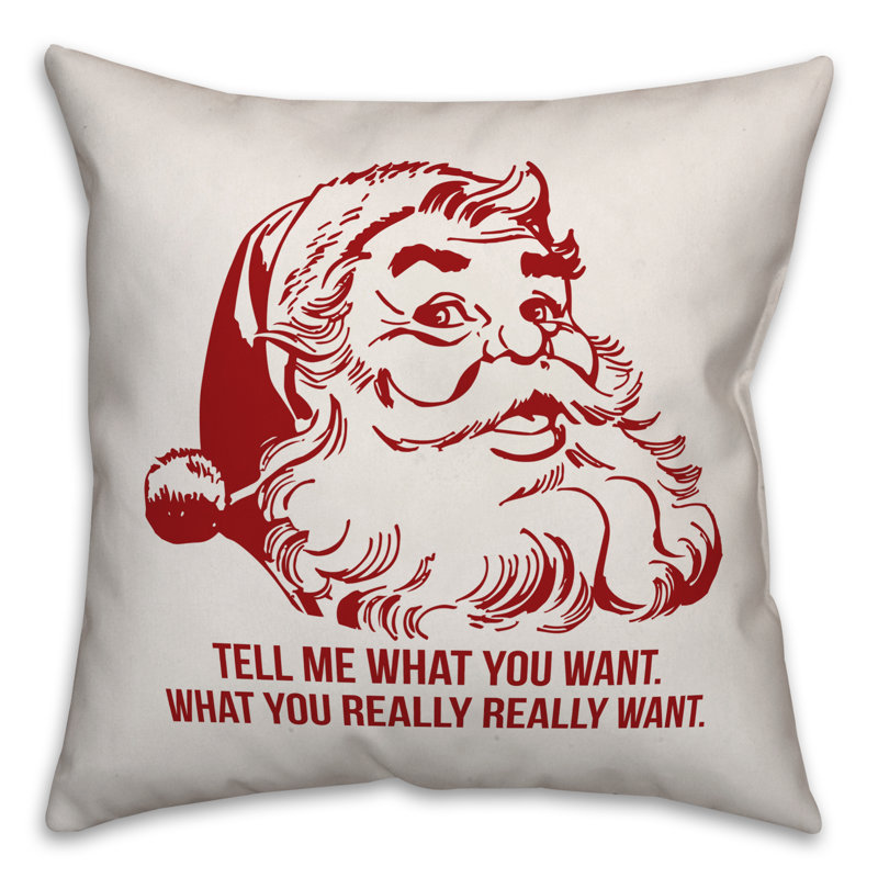  Housse de coussin Tell Me What You Want, 20 po x 20 po