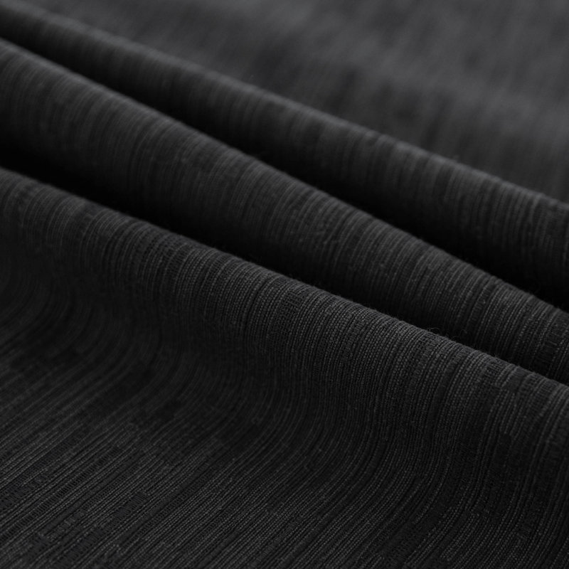 Diaan Blackout Cotton Blend Grommet Curtain Panel Pair (Set of 2), 52" W x 84" L, Black