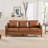 Azriah 80.31'' Faux Leather Square Arm Sofa-1714157758