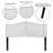 Fitzsimmons Arched Upholstered Headboard with Accent Nail Trim-377993605-377993608