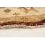 Tapis en laine ronde 7 pi 7 po "one-of-kind" -noué la 2010 ushak foncé/beige 6" Joannes