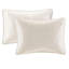 Couvre-lit très grand réversible crème - Rembourrage en coton prélavé pour un sommeil relaxant