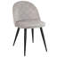 Scobey 47cm H Tufted Velvet Upholstered Upholstered Back Side Chair in Beige