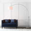 Shaftesbury 218cm Metal and Marble Arched Floor Lamp