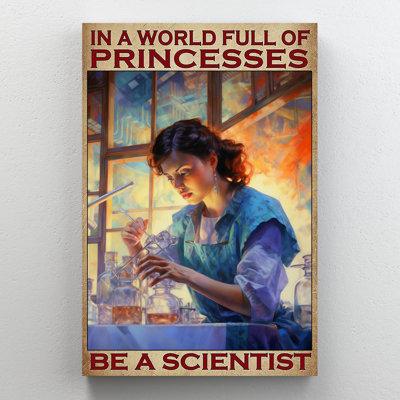 «Be A Scientist», impression sur toile