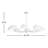 Mirena 8 - Light Steel Dimmable Chandelier
