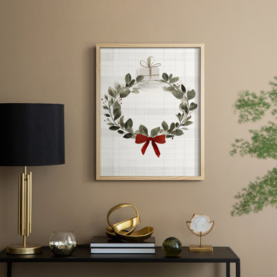 «Christmas Holiday Art CDXLI», reproduction d'art encadrée - bois massif