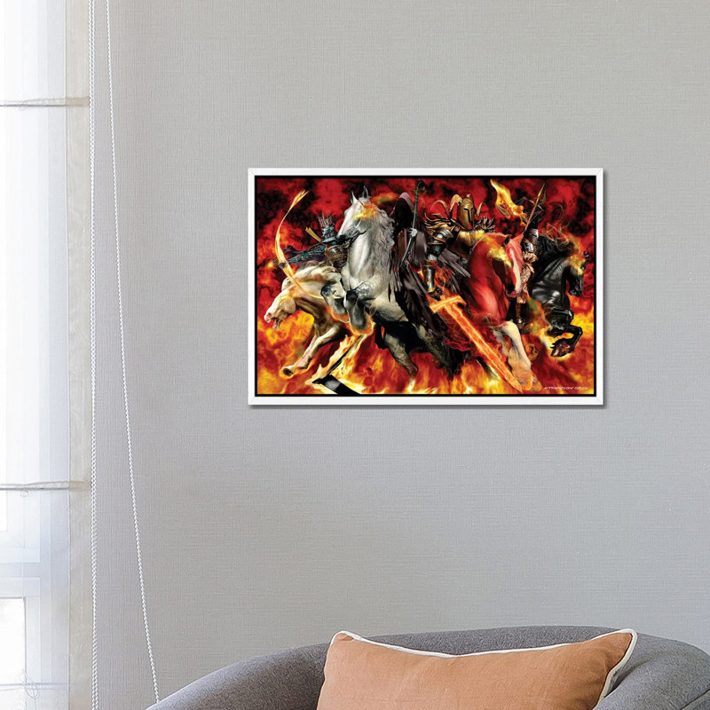 4 Horseman by Ruth Thompson - Gallery-Wrapped Canvas Giclée on Canvas, 66.04 cm H x 45.72 cm W, White Floater Framed