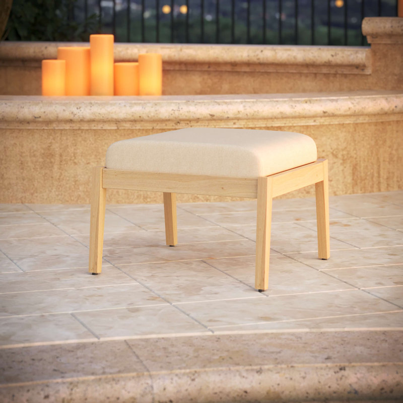 Lotta Lotta Sunbrella® Outdoor Ottoman Cushion, Sunbrella® Canvas Canvas, 22" W x 20" D