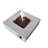 Rashid Square Concrete Propane Smokeless Fire Pit Table with Lid-388616236