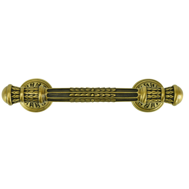ASTORIA 3-1/2" CENTER TO CENTER PULL IN BURNISHED PLATE, Brushed Brass