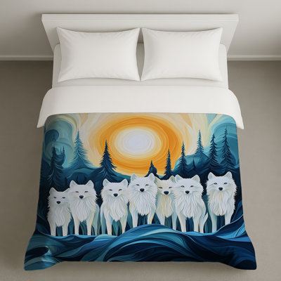 Wolves Bedding Animals Duvet Cover Bohemian