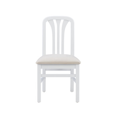 Upholstered Slat Back Side Chair