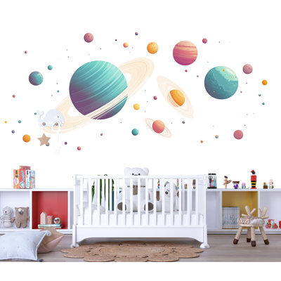 Planets Wall Decal Space Nursery Wall Art Solar System Kids Room Decor 463Mv