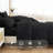 Andency King Size Comforter Set 7 Pieces Black - Bed in a Bag King Boho Lightweight Fluffy Tufted Bedding Sets with Comforter, Sheets, Pillowcases & Shams-124621825-124621826