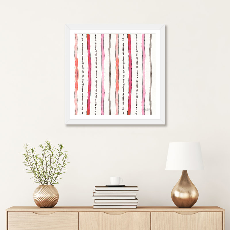 Art sur motif chic accents vi, H 24 po x l 24 po x P 1 po, Papier avec cadre blanc