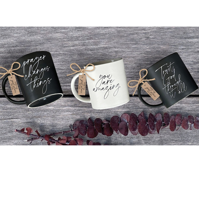 Grande tasse blanche You Are Amazing 18 oz Eph. 3h19