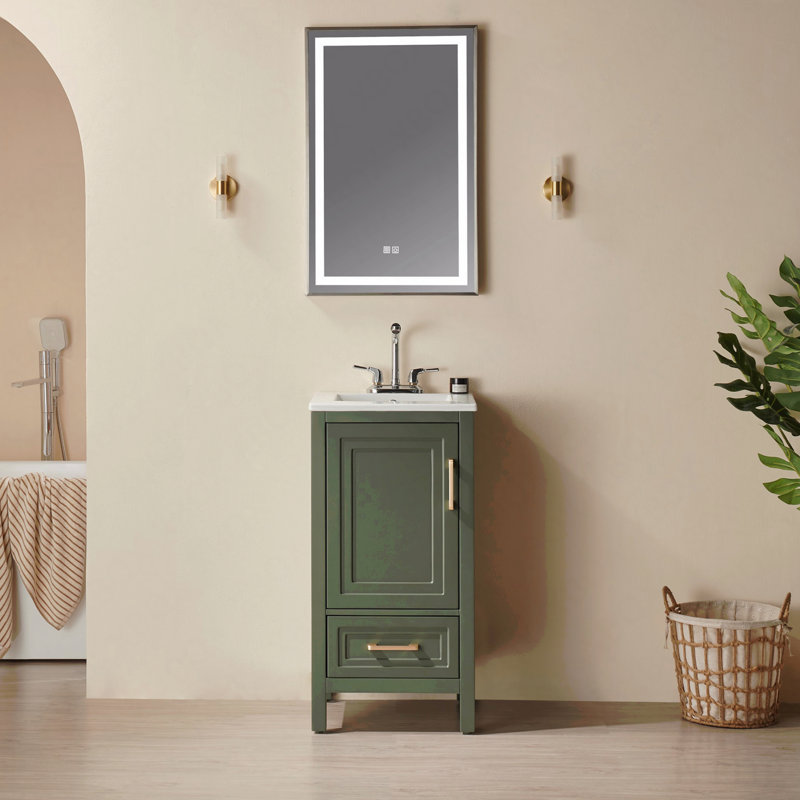 Meuble-lavabo autoportant simple avec comptoir