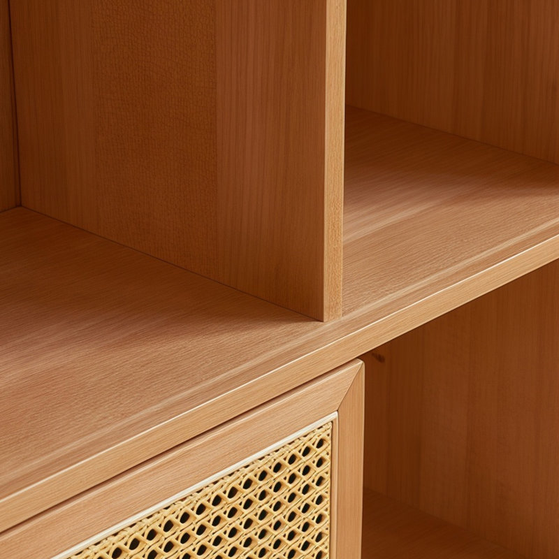 Bibliothèque pratique et élégante, (2 tablettes) H 32 po x l 39,4 po x P 12,5 po, Brun