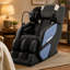 Fauteuil inclinable de massage chauffant bleu