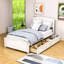 Lit plateforme simple avec deux tiroirs et tête de lit Doray-88209912