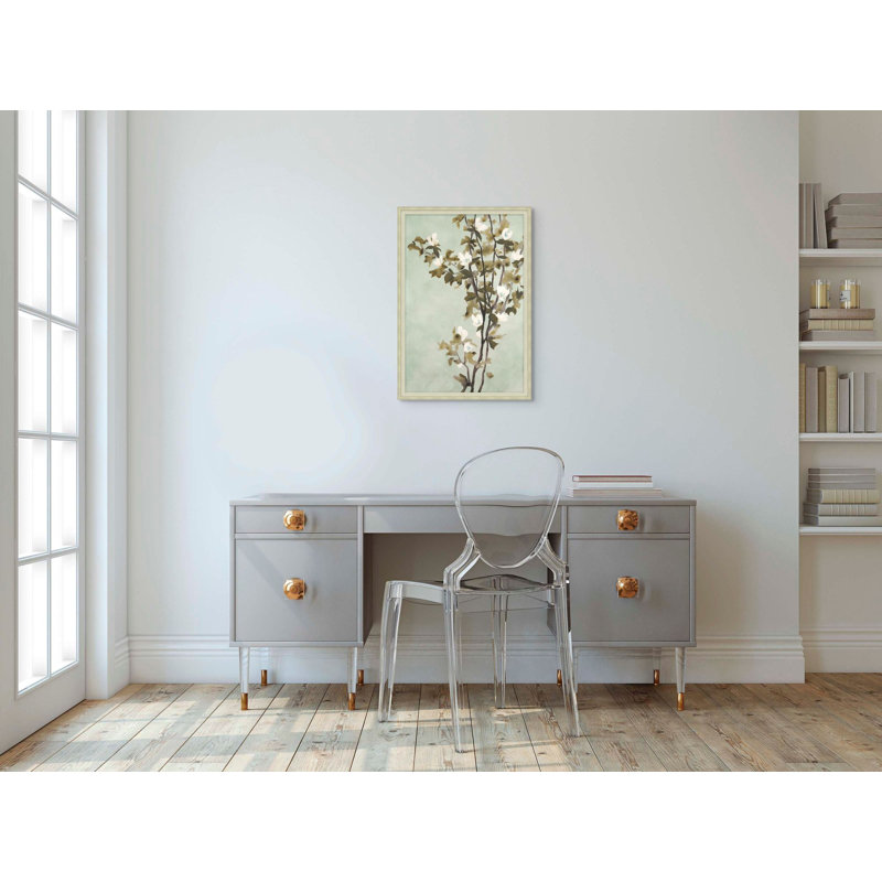 Blossoms In Mint 1 Print by Studio L57 Affinity, 24.75" H x 17.75" W