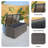 155 Gallon Water Resistant Wicker Deck Box